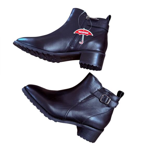 NWOT Blondo Sullivan Waterproof Black Booties - Sz 8.5M - Picture 9 of 10